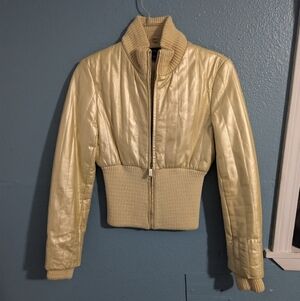 BeBe Cream Quilted Women's Jacket